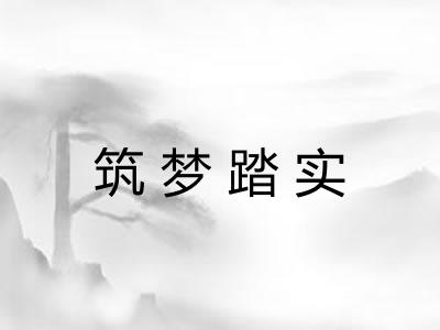 筑梦踏实 筑梦踏实