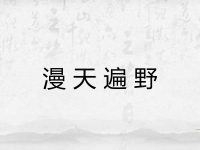 漫天遍野