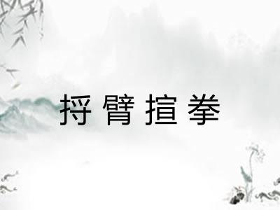 捋臂揎拳 捋臂揎拳