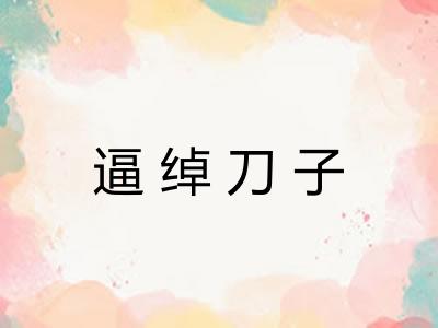 逼绰刀子 逼绰刀子