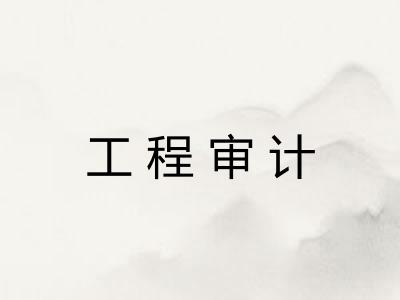 工程审计