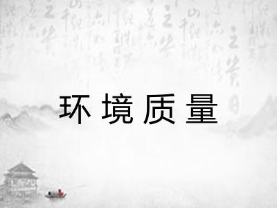 环境质量