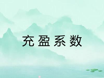 充盈系数 充盈系数