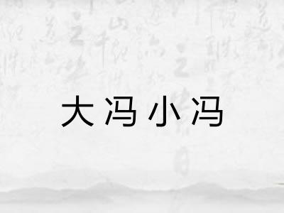 大冯小冯