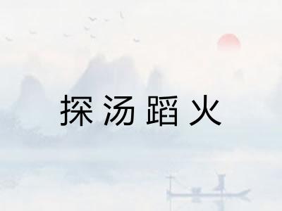 探汤蹈火