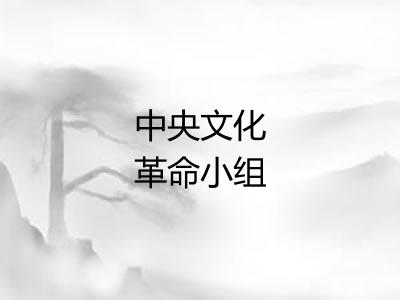 中央文化革命小组